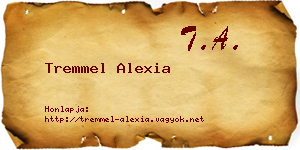 Tremmel Alexia névjegykártya